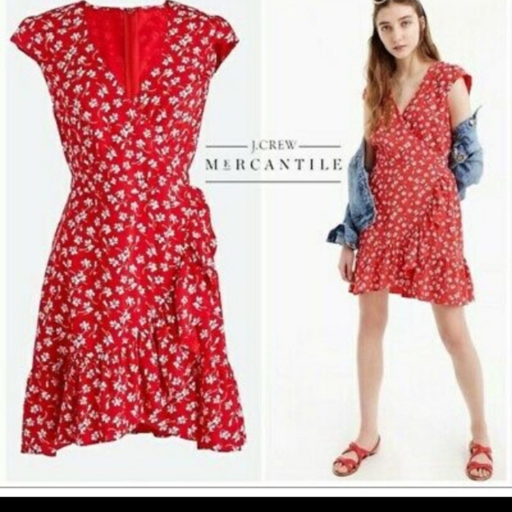 J Crew Red dress